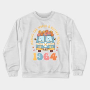 Turning 60 Retro Tee 1964 60th birthday for women top 60th Birthday gift Retro 60th Birthday Tee Crewneck Sweatshirt